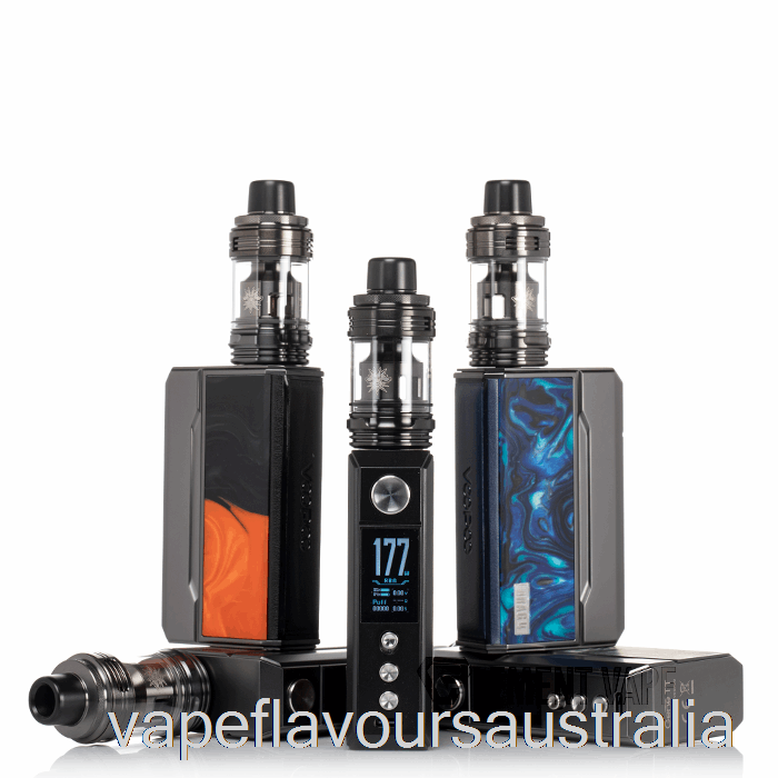 Vape Flavours Australia VOOPOO Drag 4 177W Starter Kit Gun Metal + Ocean Blue